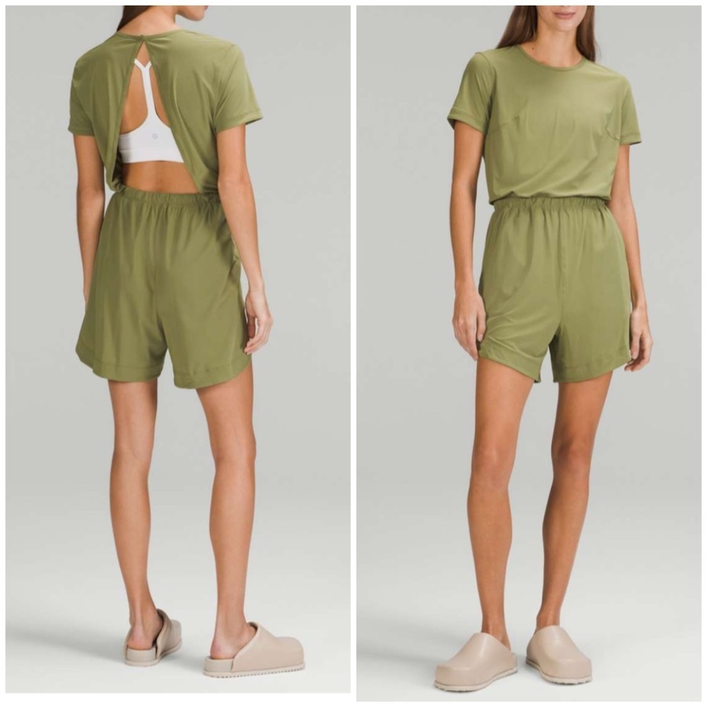 Lululemon high neck romper open back 8